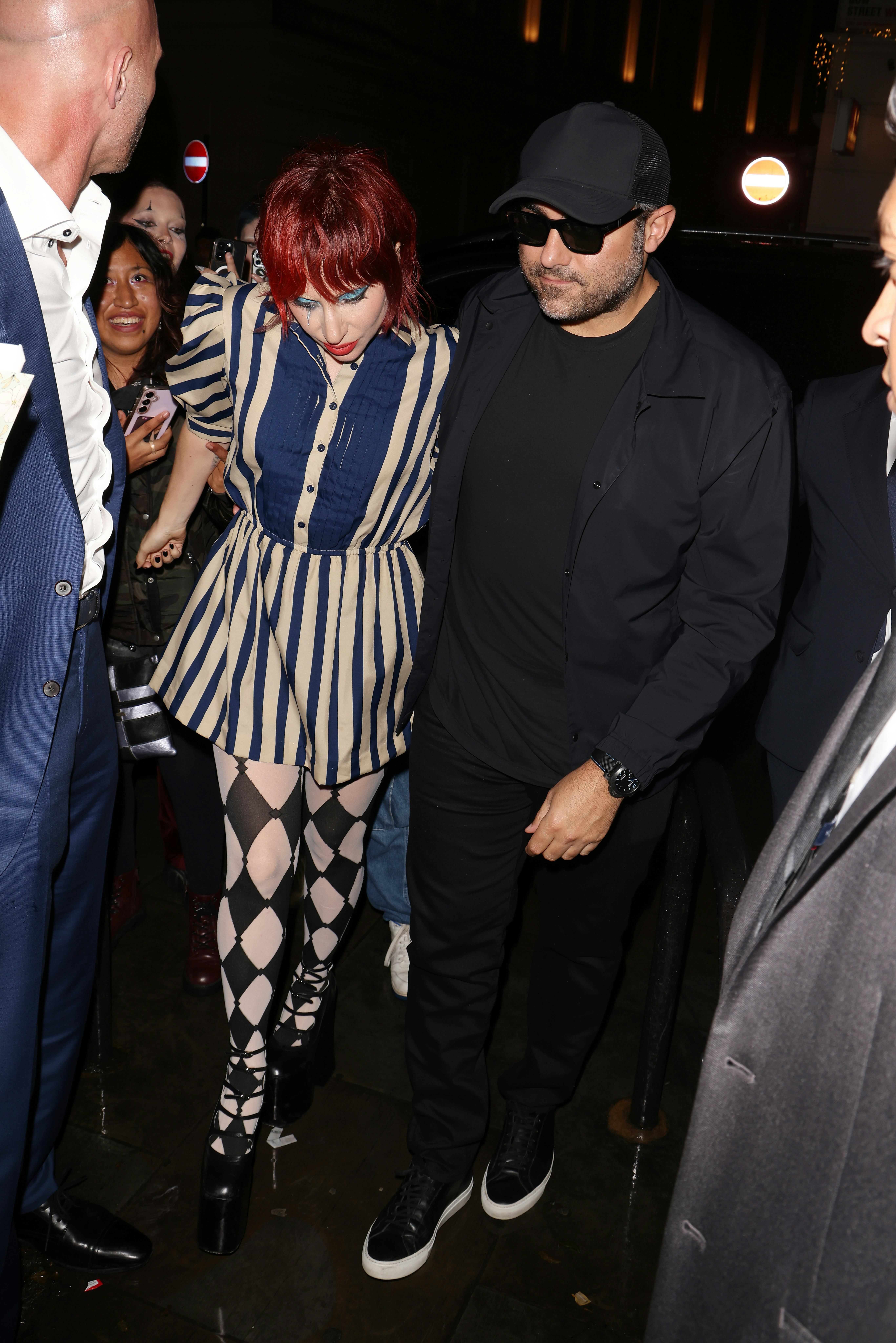Lady Gaga and Michael Polansky arrive at a Lady Gaga Fan Event on September 25, 2024 in London, Engl&hellip;