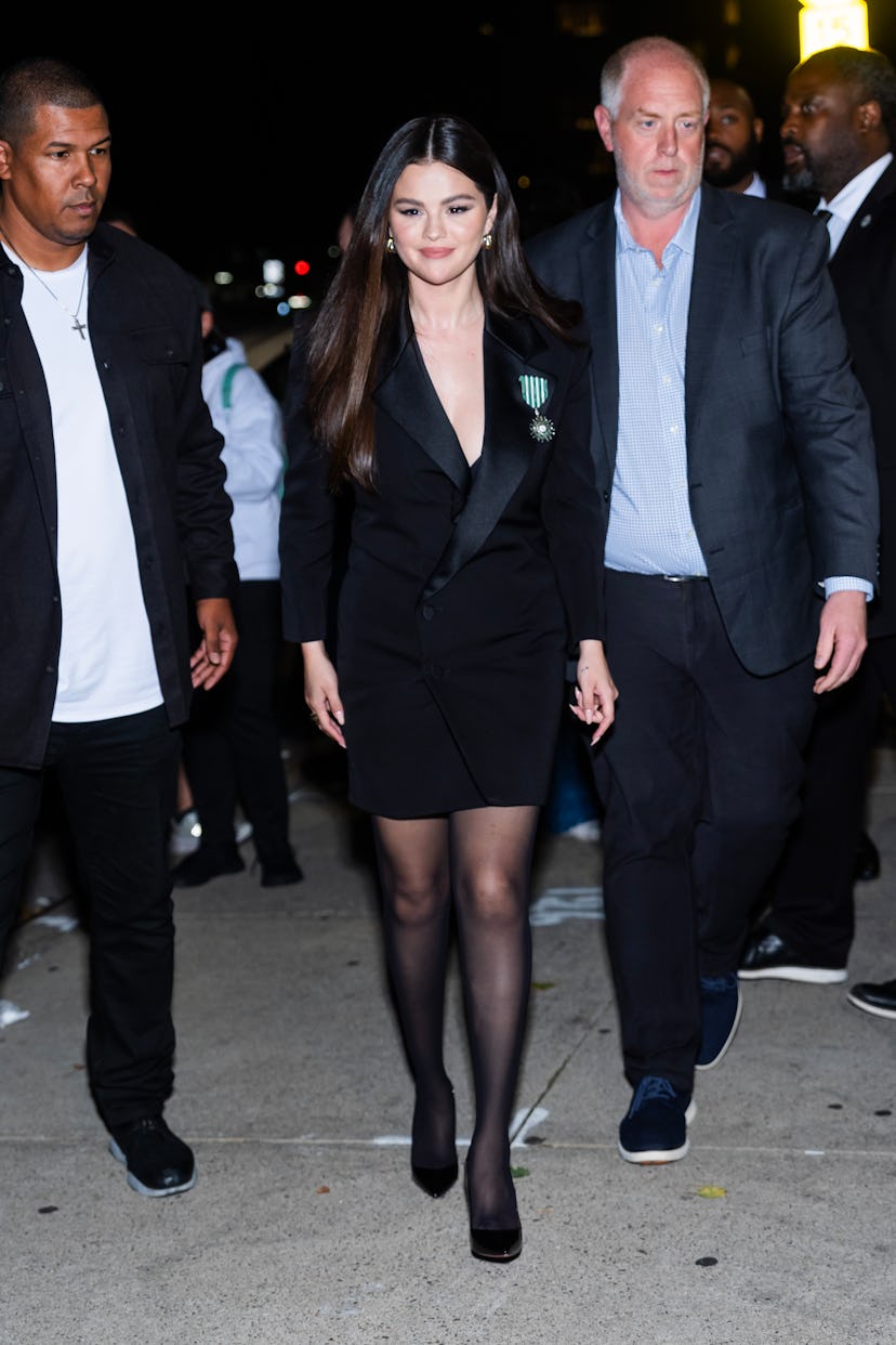 Selena Gomez is seen in Chelsea on October 03, 2024 in New York City.