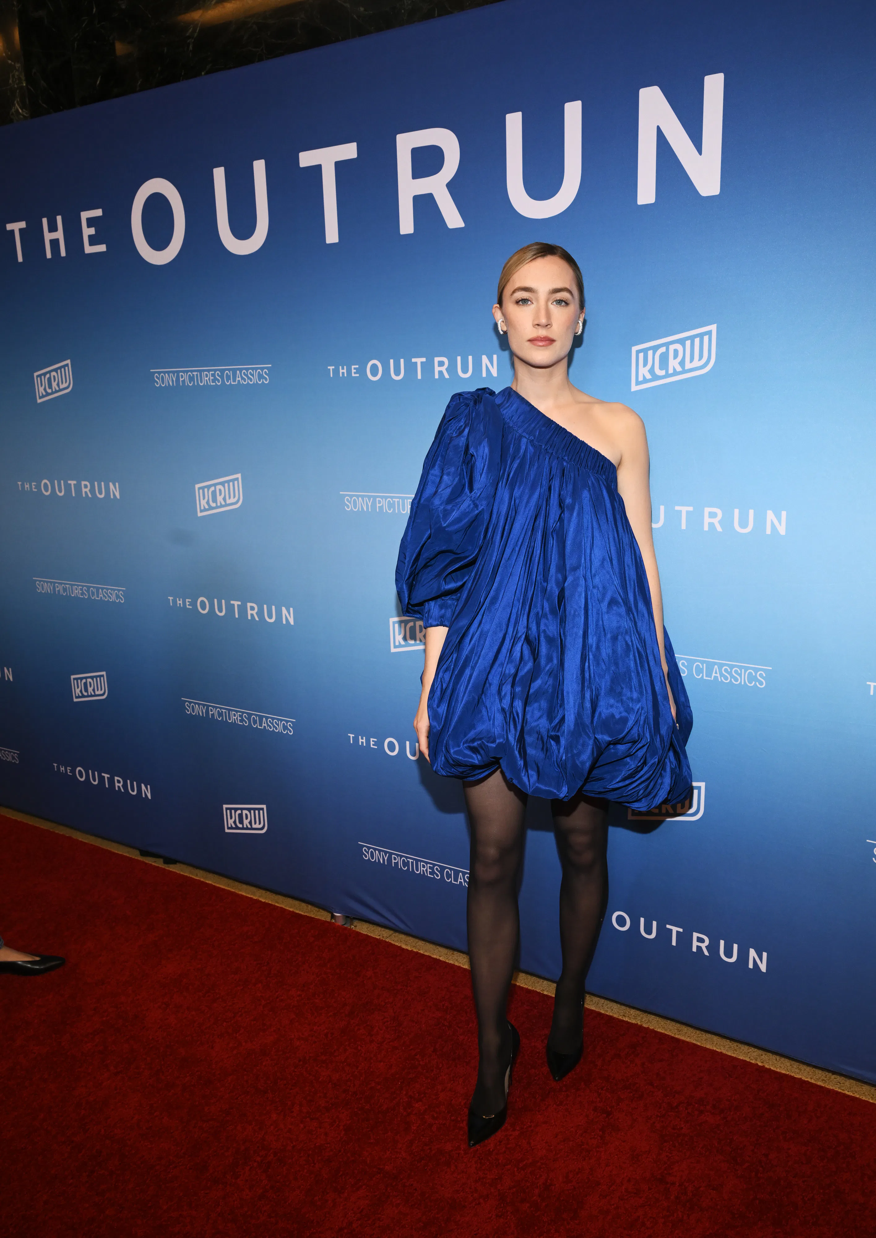saoirse ronan blue mini dress Saoirse Ronan's Micro-Mini Polly Pocket Dresses Are Fresh Off the Runway