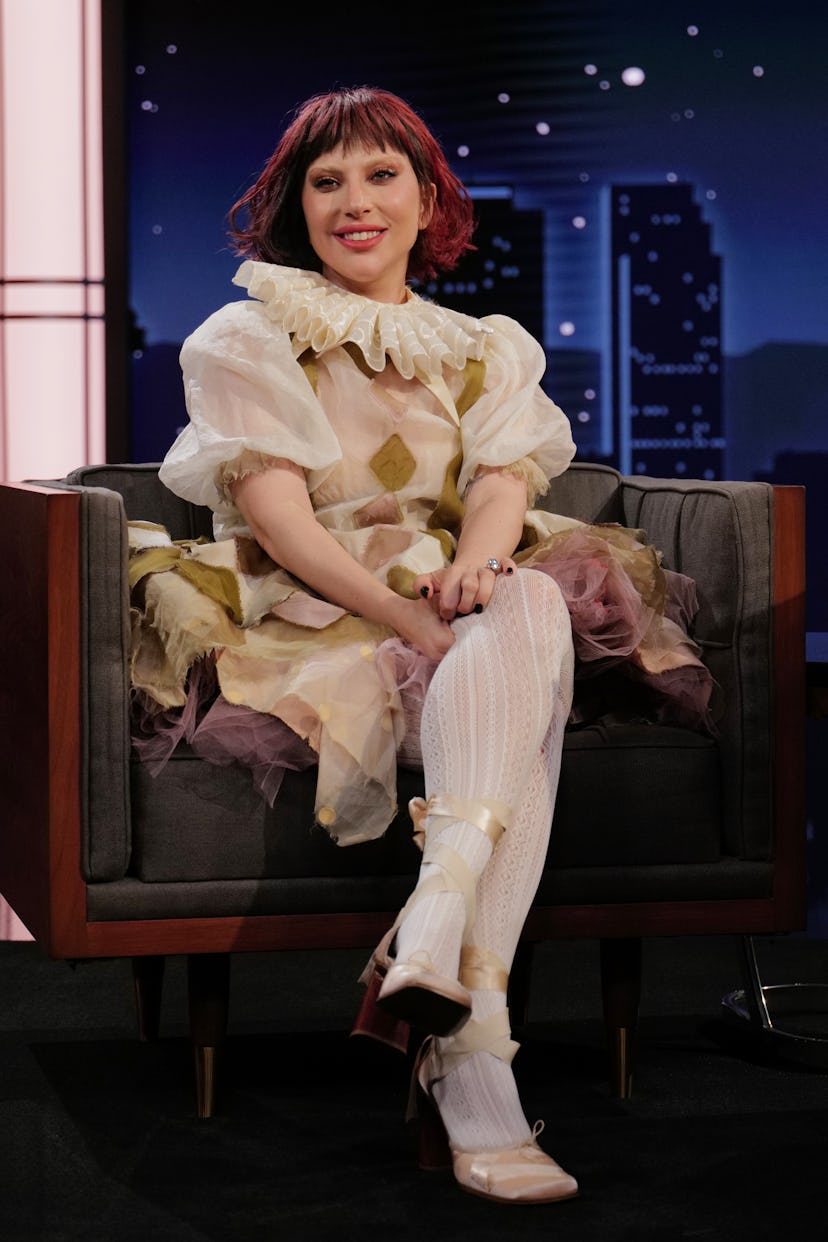 Lady Gaga appeared on Jimmy Kimmel Live.