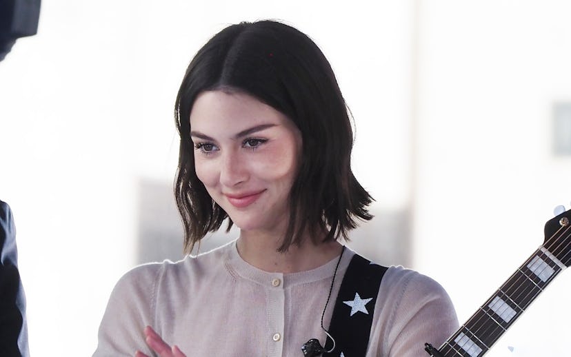 NEW YORK, NEW YORK - JUNE 28: Gracie Abrams performs on NBC's "Today" at Rockefeller Plaza on June 2...