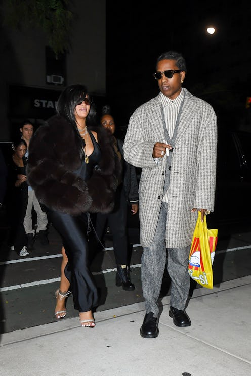 ASAP Rocky and Rihanna seen out celebrating ASAP Rocky's Birthday on October 04, 2024 in New York Ci...