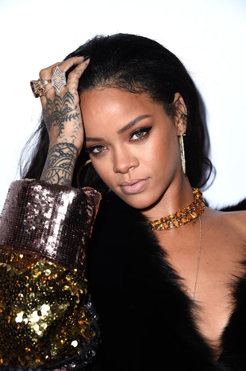 Rihanna hand tattoos