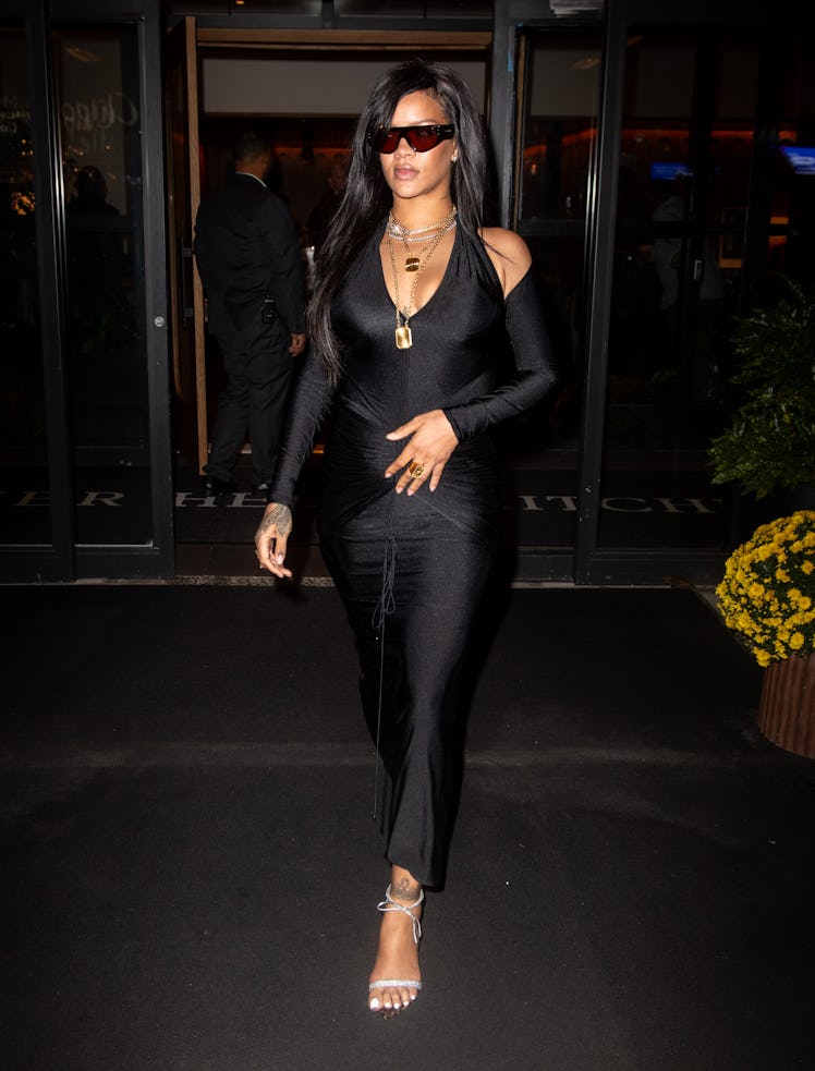 NEW YORK, NY - OCTOBER 04: Rihanna is seen on October 04, 2024 in New York City.  (Photo by DAMEBK/B...