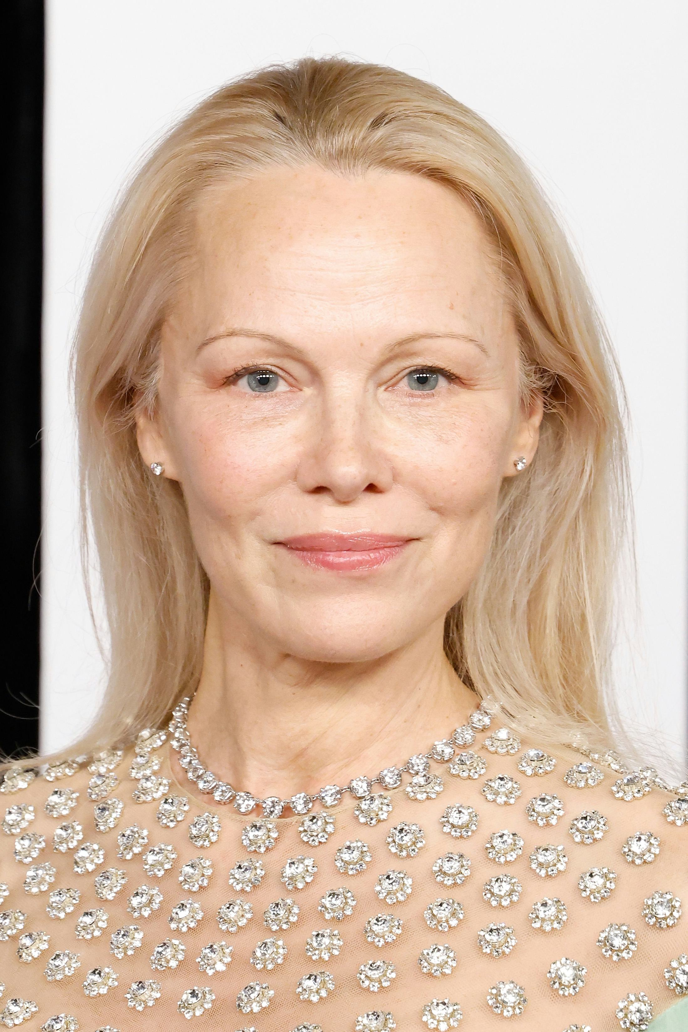 NEW YORK, NEW YORK - OCTOBER 08: Pamela Anderson attends the 2024 Glamour Women of the Year Awards a&hellip;