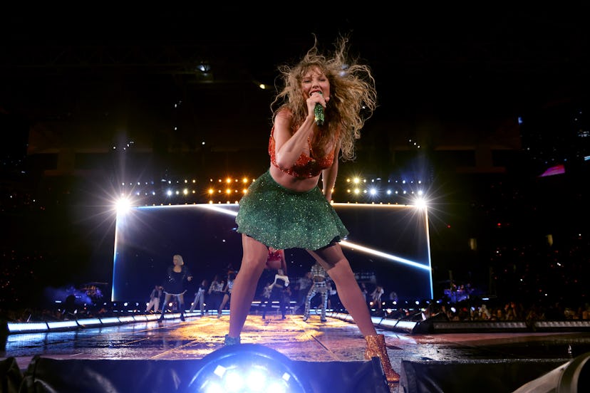 Taylor Swift performs onstage during The Eras Tour