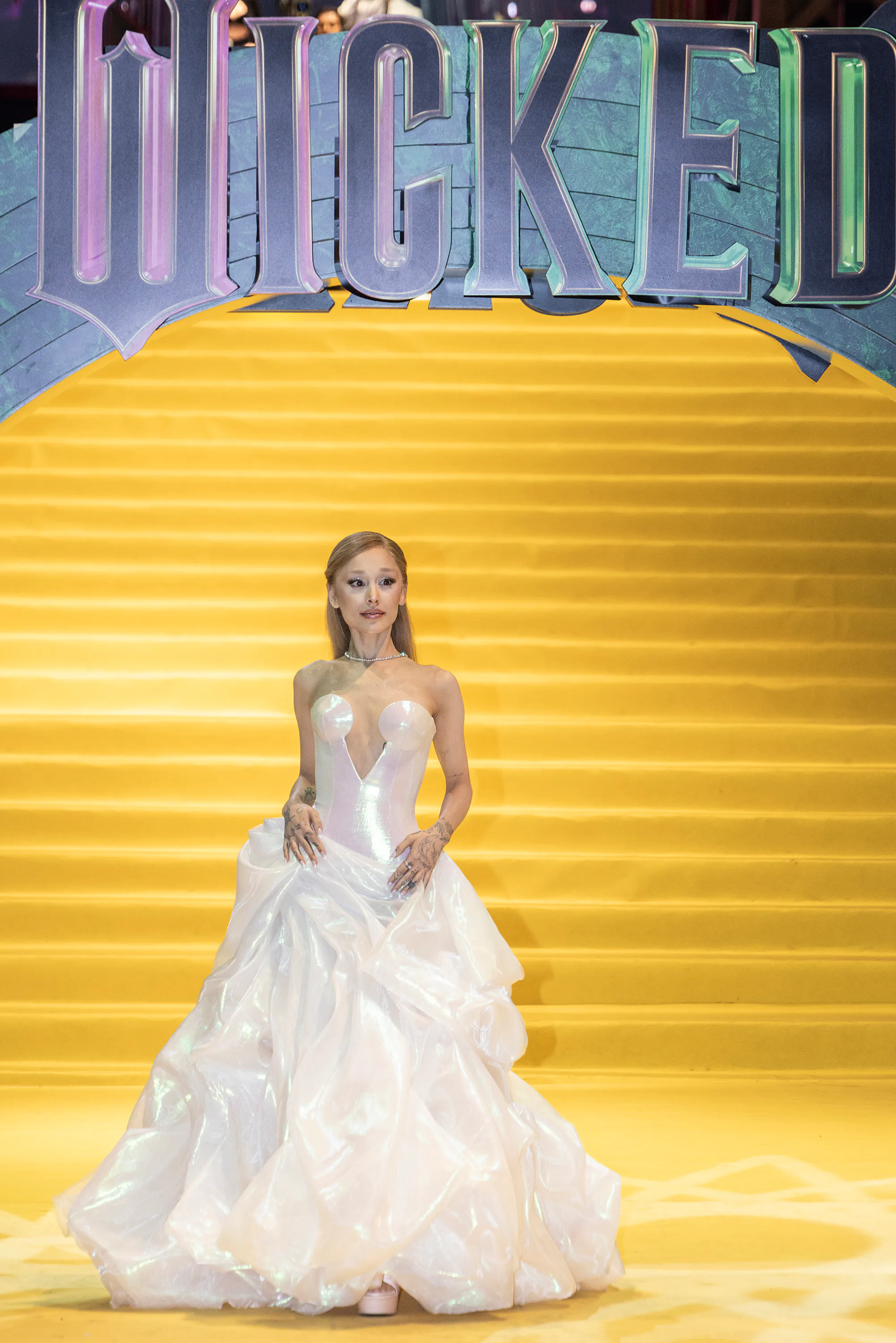 Ariana Grande's 'Wicked' Press Tour Looks Are Peak Glinda Glamour