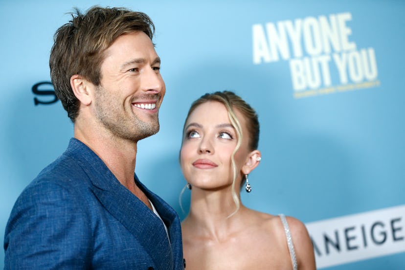 Glen Powell and Sydney Sweeney attend the “Anyone But You” New York premiere