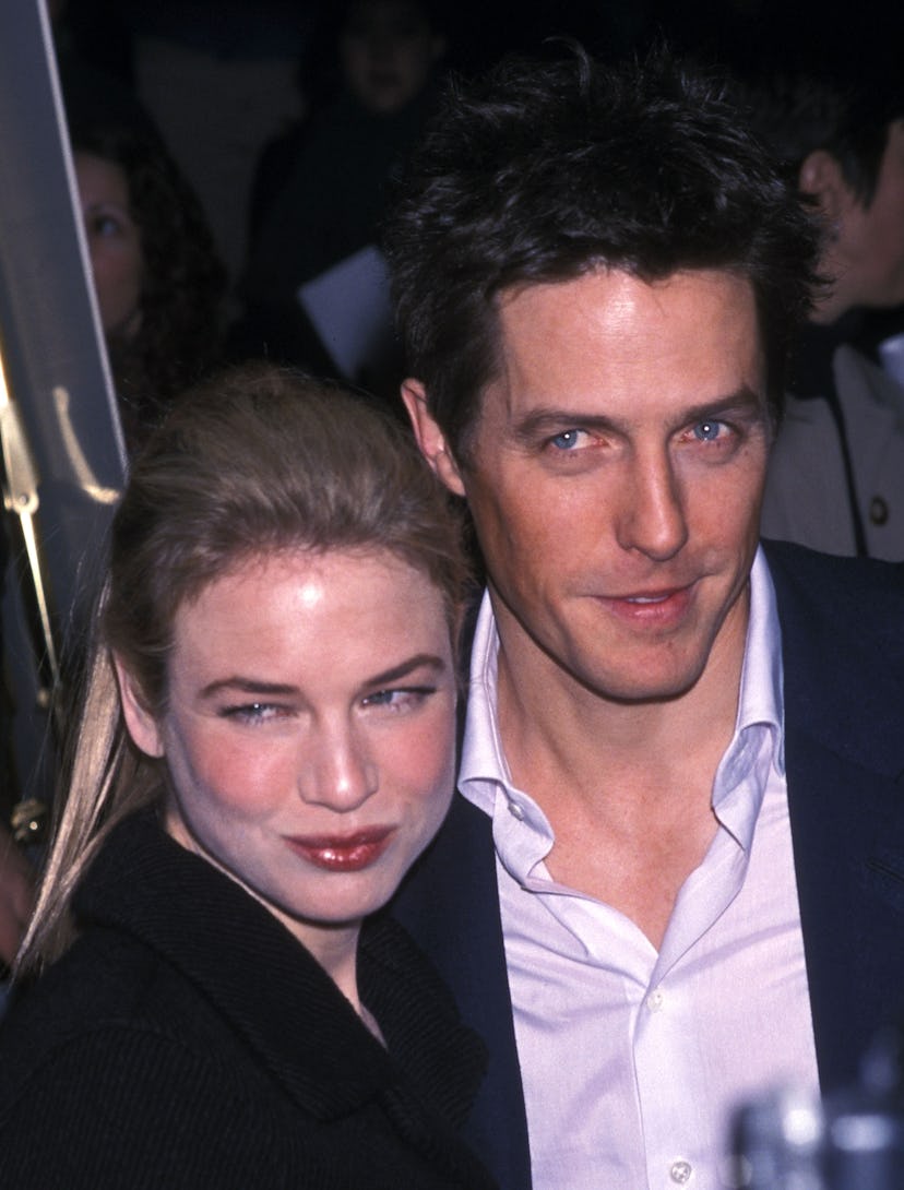 Renee Zellweger and Hugh Grant at the 2001 Golden Globe Awards