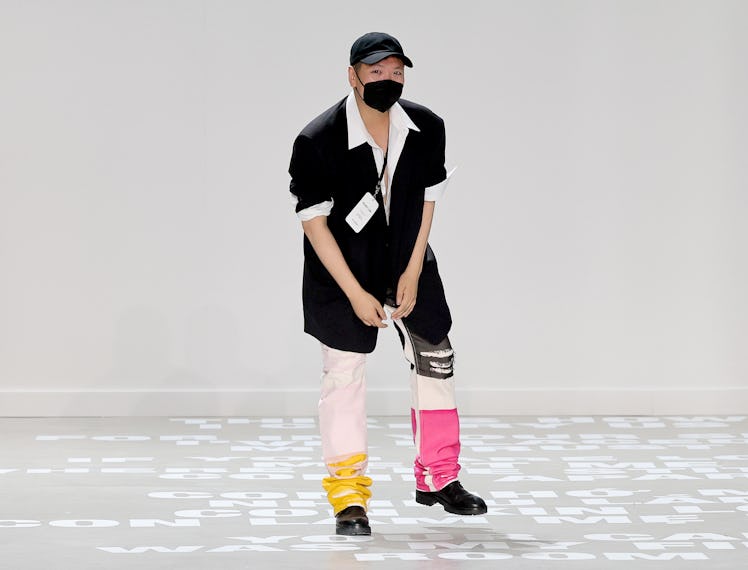 NEW YORK, NEW YORK - SEPTEMBER 08: Peter Do walks the runway at the Helmut Lang fashion show during ...