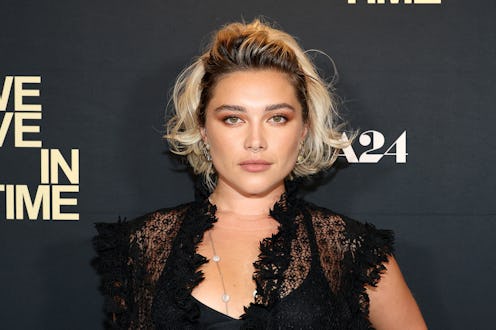 NEW YORK, NEW YORK - SEPTEMBER 09: Florence Pugh attends A24's "We Live in Time" New York Screening ...