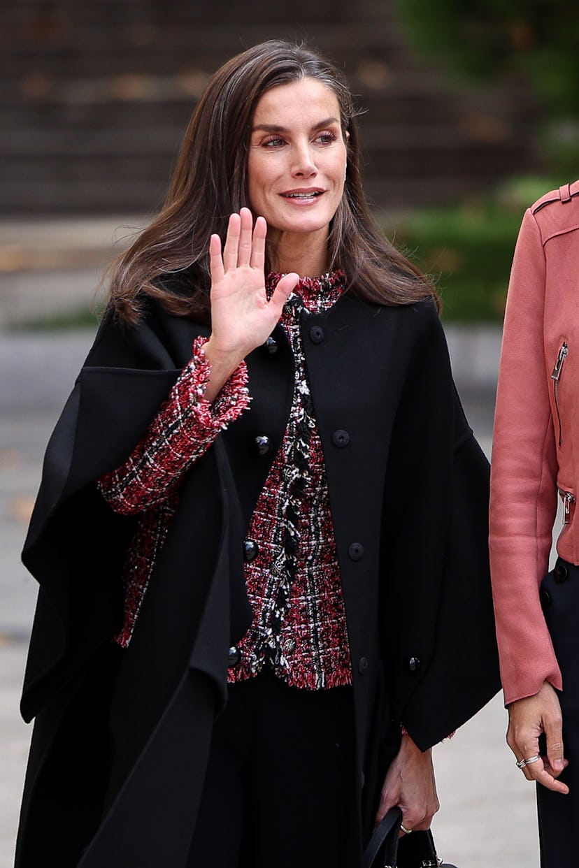 Queen Letizia of Spain attends the 'Luis Carandell' Journalism awards ceremony at Senate Palace on N...