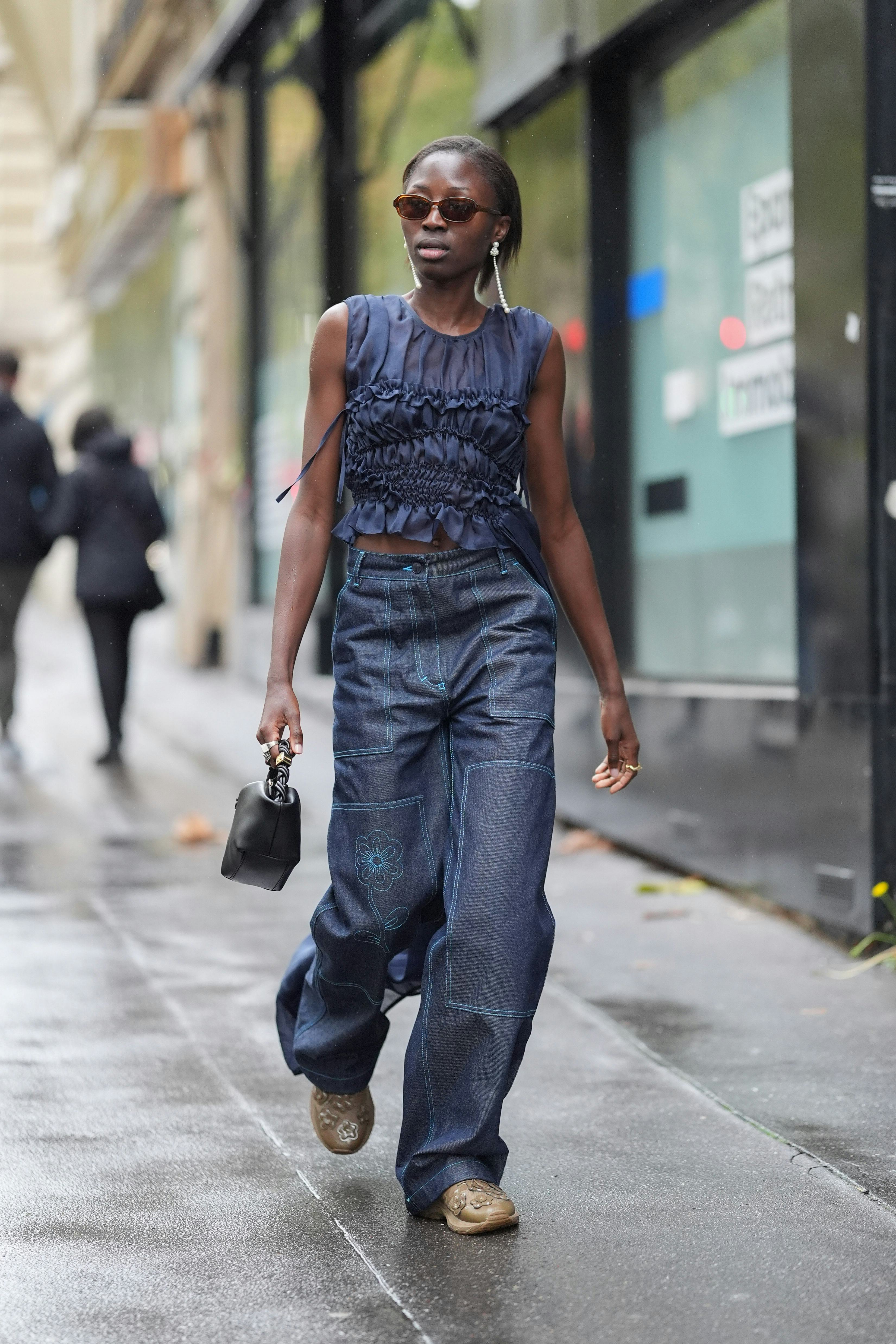 The Dark Denim Trend Is Spearheading My Winter Wardrobe