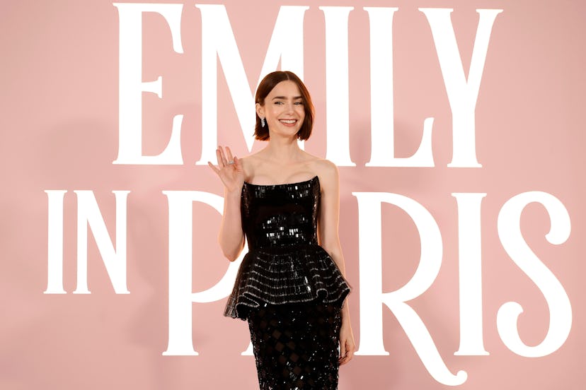 ‘Emily In Paris’ star Lily Collins said she’d like to see her character Emily Cooper move to London….