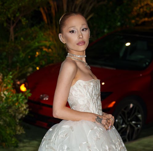 NEW YORK, NY - OCTOBER 29: Ariana Grande arrives at the 2024 “WSJ Innovators Awards” on October 29, …
