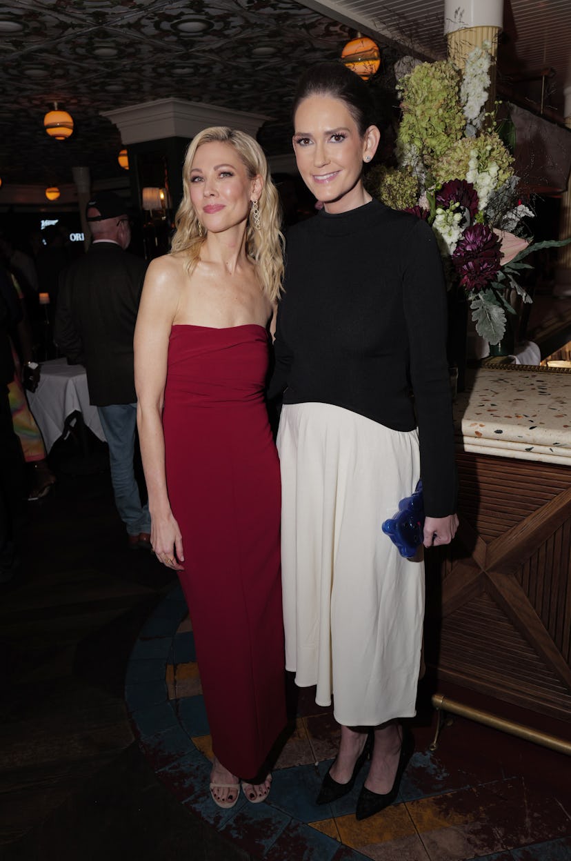 Political comedian Desi Lydic with Jessica Tarlov of The Five on Fox News.