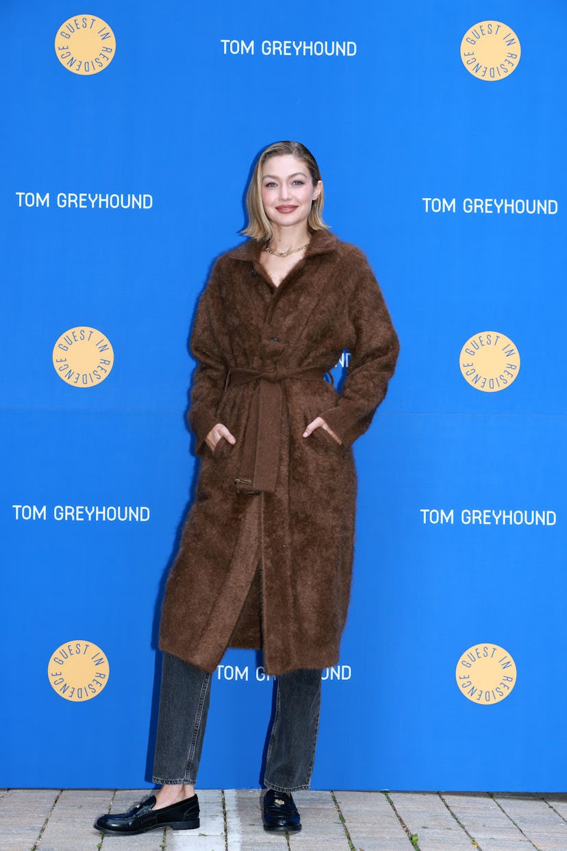SEOUL, SOUTH KOREA - NOVEMBER 04: Gigi Hadid poses for media during the "Guest In Residence" Seoul p...