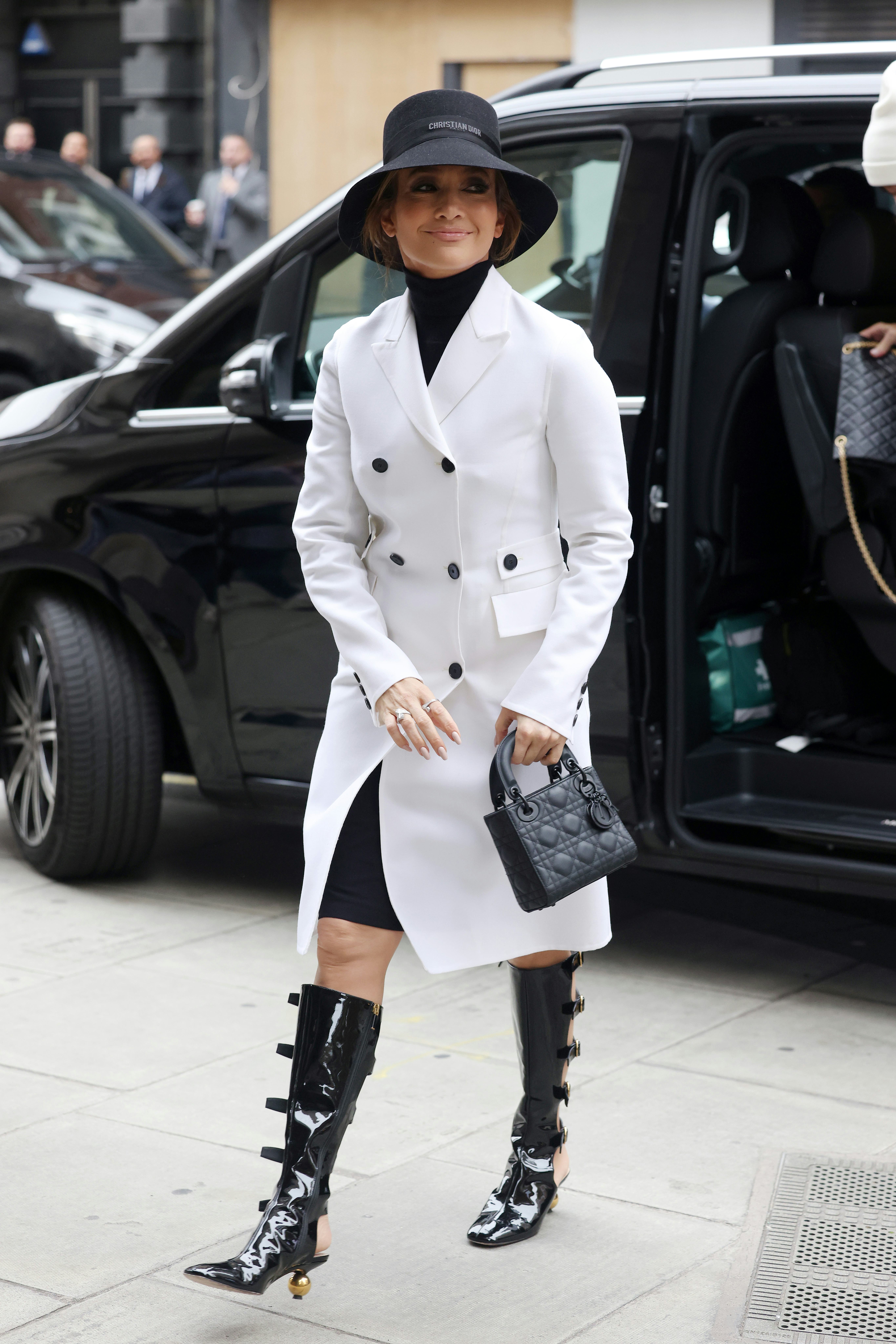Jennifer Lopez arriving at a photocall for &ldquo;Unstoppable&rdquo; on November 07, 2024 in London, England.