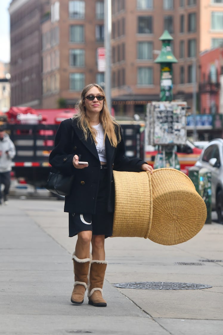 NEW YORK, NEW YORK - NOVEMBER 04: Chloe Sevigny seen out shopping in SoHo on November 04, 2024 in Ne...