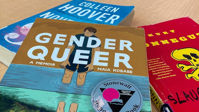 Several books from a proposed list of ban books from Carroll County, Maryland, Public Schools librar...