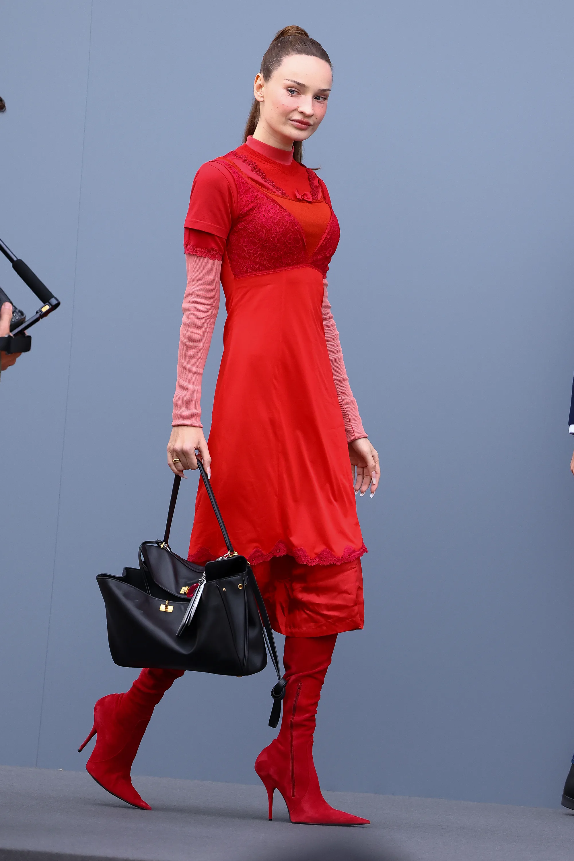 kim petras red dress Kim Petras wears POSTER GIRL