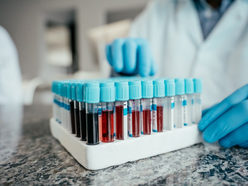 Detail of blood collection tube