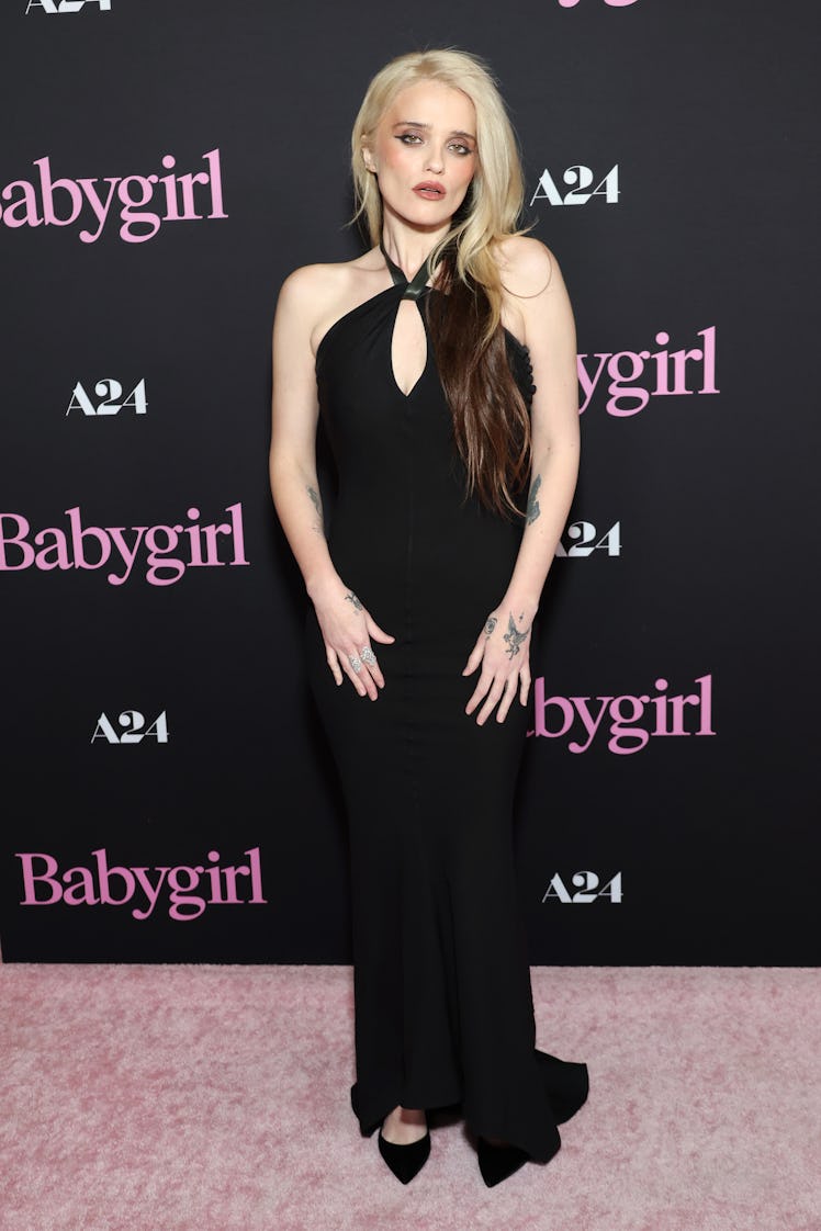 LOS ANGELES, CALIFORNIA - DECEMBER 11: Sky Ferreira attends the Los Angeles Premiere Of A24's "Babyg...