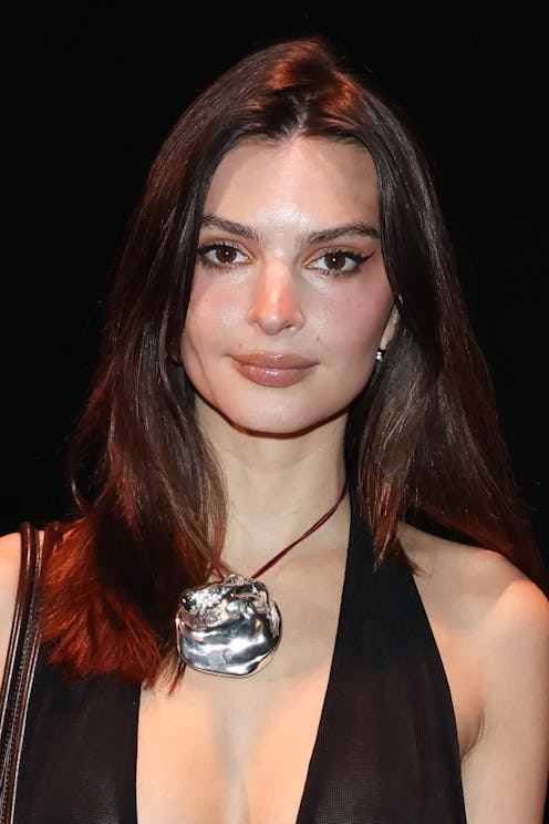 Emily Ratajkowski attends the PUMA Speedcat Launch Celebration photocall at The Mall on December 10,...