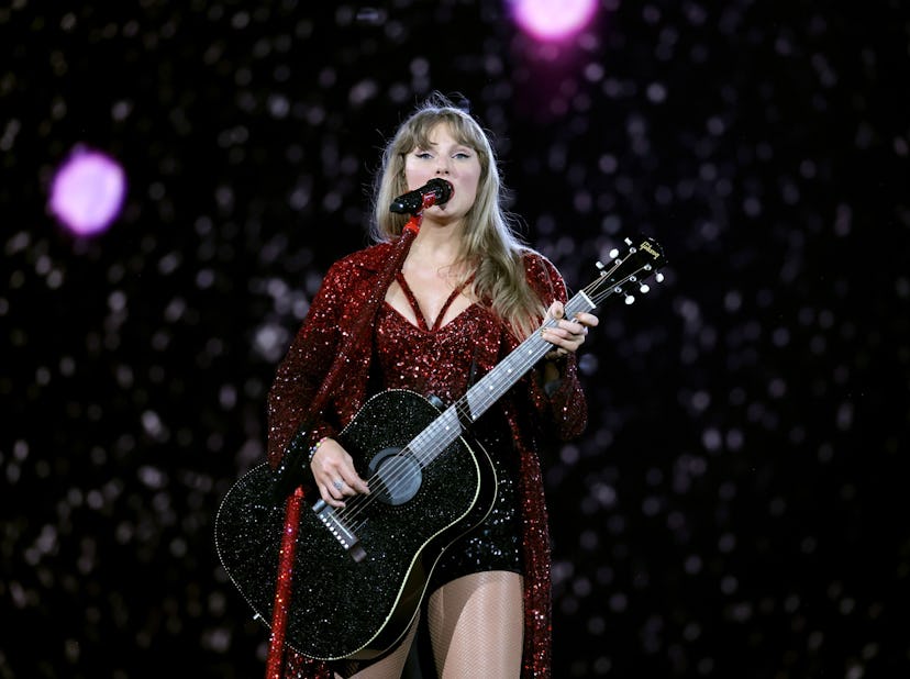 Taylor Swift performs onstage during The Eras Tour