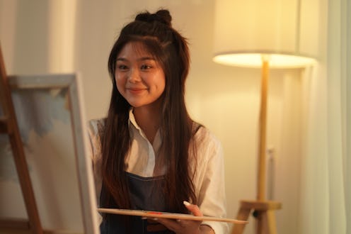 woman painting