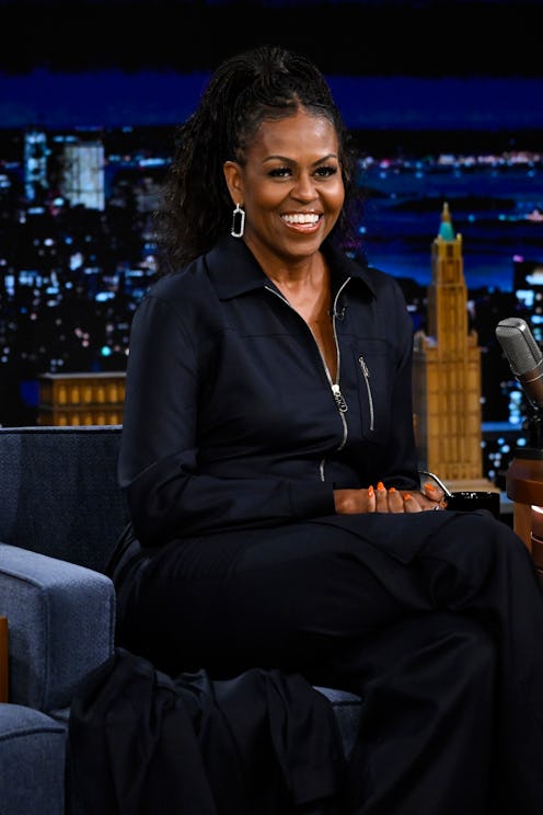 Michelle Obama braided ponytail