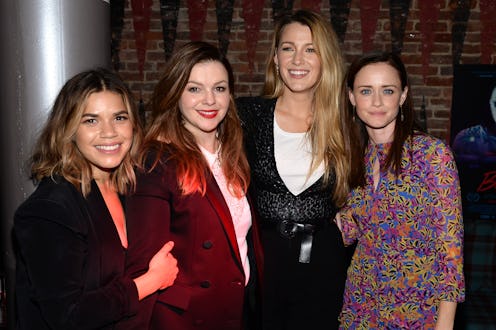 NEW YORK, NY - MAY 15: (L-R) America Ferrera, Amber Tamblyn, Blake Lively and Alexis Bledel attend ...