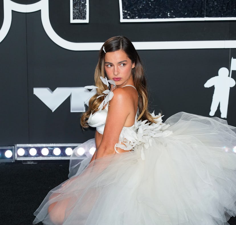 ELMONT, NEW YORK - SEPTEMBER 11: Addison Rae at the 2024 MTV Video Music Awards at UBS Arena on Sept...