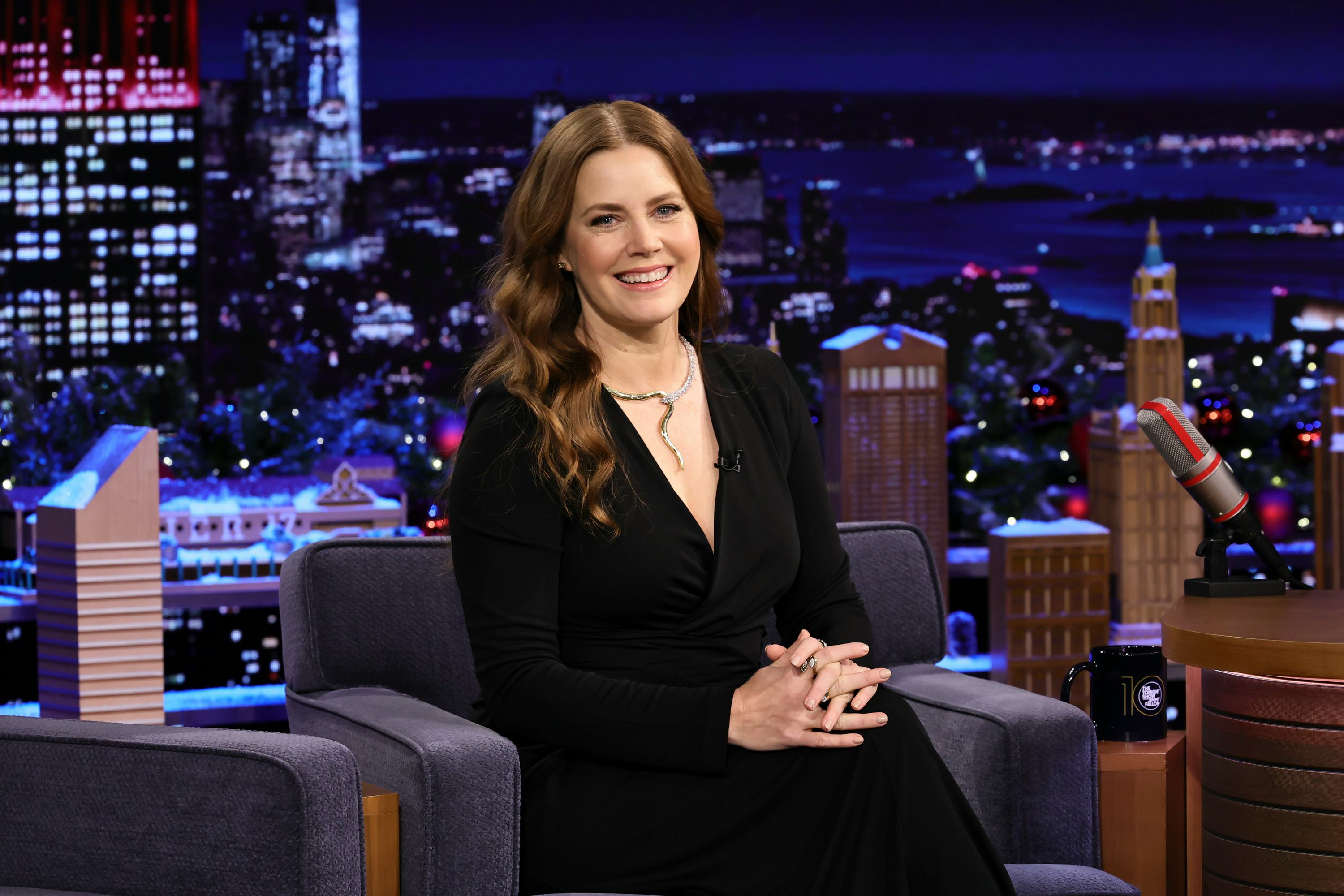 THE TONIGHT SHOW STARRING JIMMY FALLON &ndash; Episode 2062 &ndash; Pictured: Actress Amy Adams during an inte&hellip;