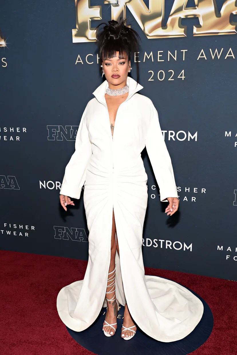 Rihanna Stunned In A White Alaa Dress In Honor Of A$AP Rocky's Fashion Award Rihanna Stunned In A White Alaa Dress In Honor Of A$AP Rocky's Fashion Award
