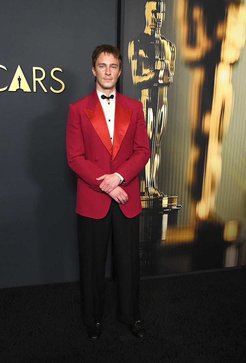 HOLLYWOOD, CALIFORNIA - NOVEMBER 17: Drew Starkey arrives at the 2024 Governors Awards at Dolby Thea...