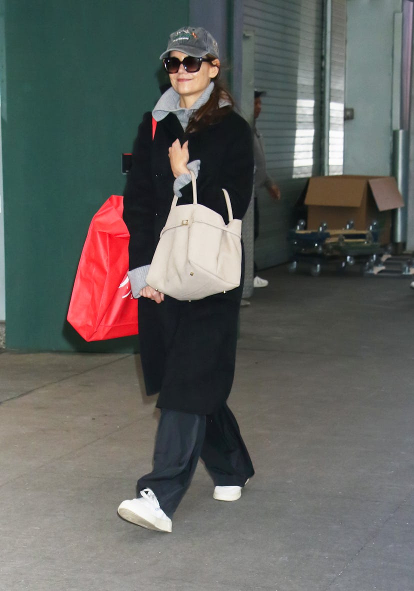 Katie Holmes is seen on November 27, 2024 in New York City.