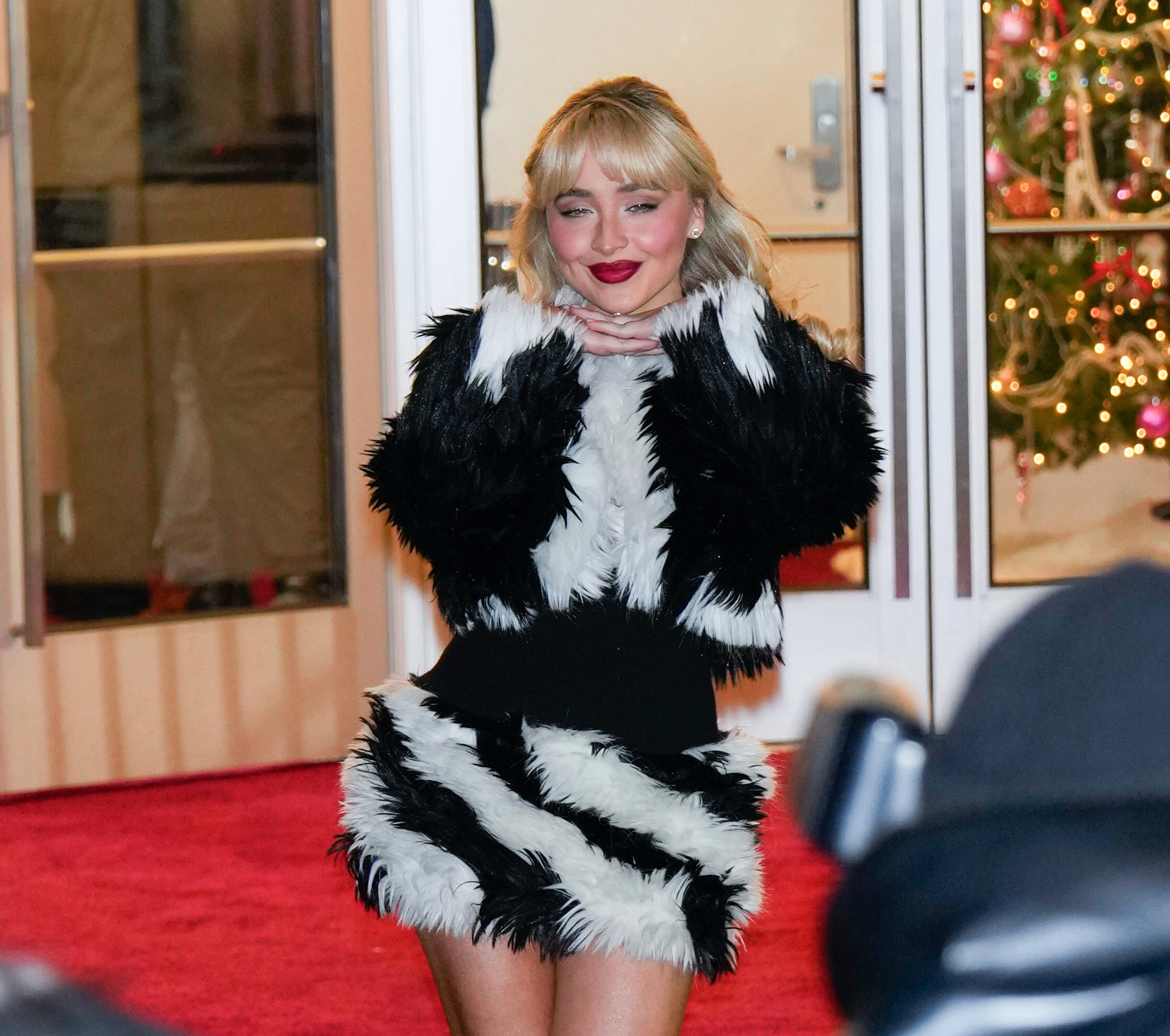 Sabrina Carpenter is seen on December 5, 2024 in New York City.