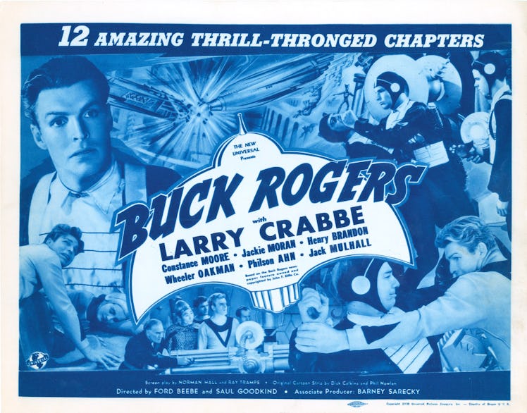 Buck Rogers, poster, US lobbycard, top left, bottom right, bottom left: Larry 'Buster' Crabbe, lobby...