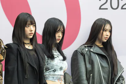 SEOUL, SOUTH KOREA - FEBRUARY 1: (From left) K-POP members of New Jeans, Hearin, Hani, and Haein.