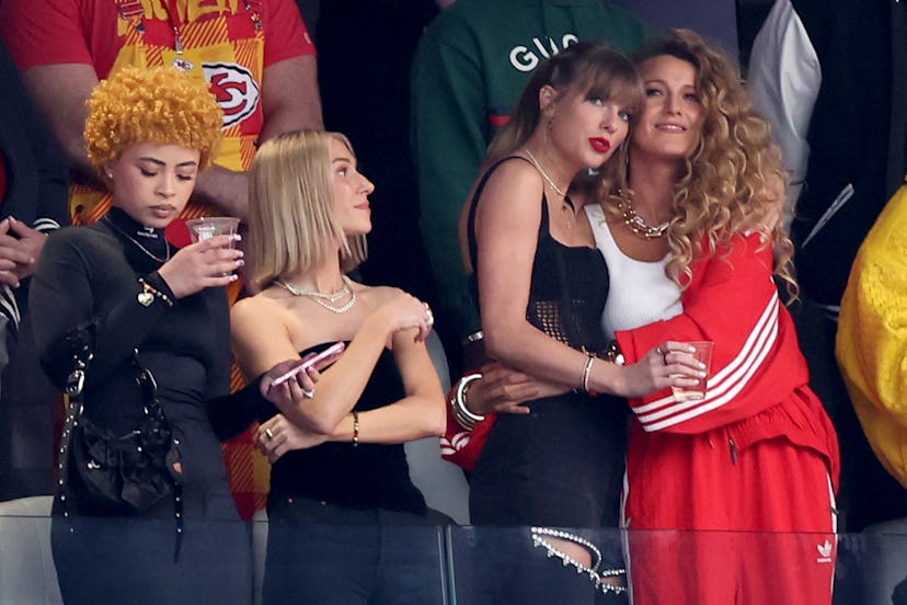 Taylor Swift and Blake Lively were some of the celebrities at Super Bowl 2024.