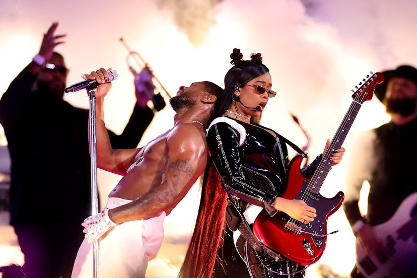 H.E.R. was a celebrity guest of Usher’s during the 2024 Halftime Show.