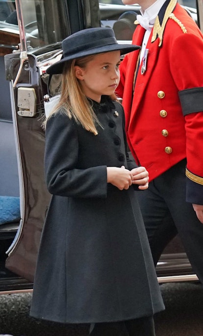 Princess Charlotte attended Queen Elizabeth's funeral.