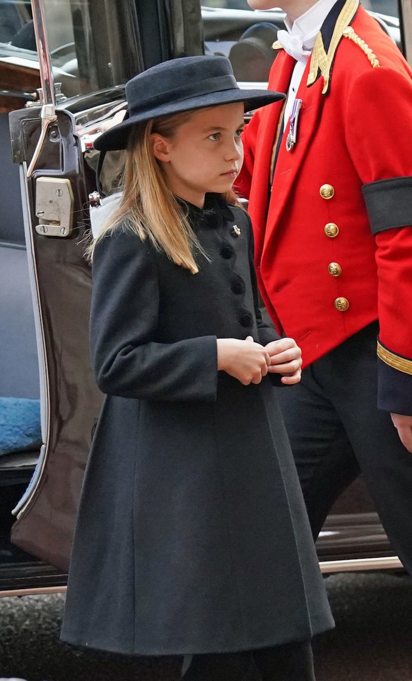 Princess Charlotte attended Queen Elizabeth's funeral.