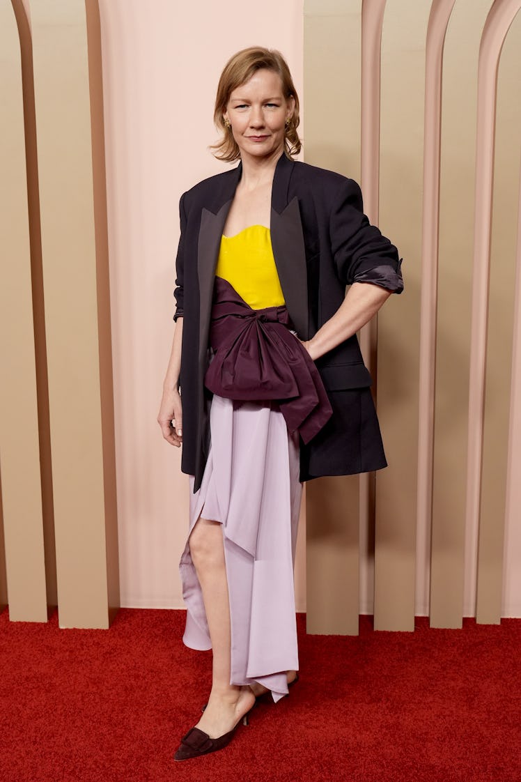 Sandra Hüller attends the 96th Oscars Nominees Luncheon at The Beverly Hilton on February 12, 2024 i...