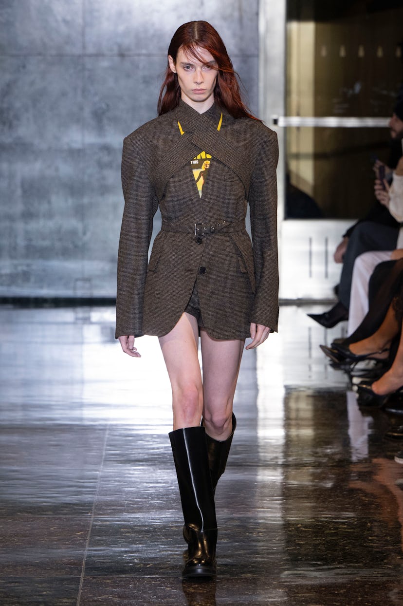 A model walks the runway during the Monse ReadyReady to Wear Fall/Winter 2024-2024 fashion show.