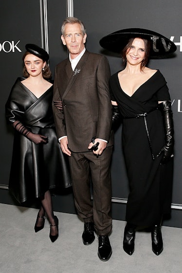 Maisie Williams, Ben Mendelsohn and Juliette Binoche attend Apple TV+'s "The New Look" world premier...