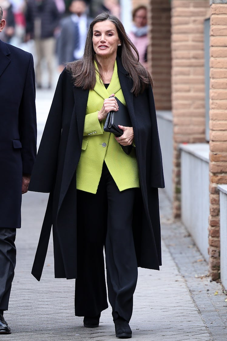 Queen Letizia of Spain attends a meeting at FEDER (Spanish Federation for Rare Diseases) headquarter...