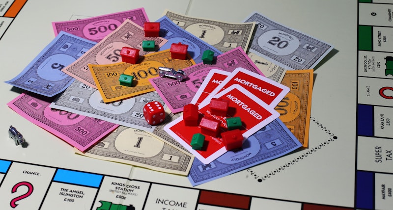 General view of money on a Monopoly Board.   (Photo by Lynne Cameron/PA Images via Getty Images)
