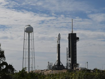 CAPE CANAVERAL, FLORIDA, UNITED STATES - FEBRUARY 13: A SpaceX Falcon 9 rocket carrying the Nova-C l...